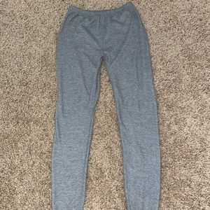 Cozy gray waffle pants